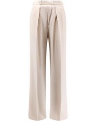 Tom Ford - Broeken ,Wit ,Wol Wool Cashmere Silk Reps Double Pleat Pant - Lyst