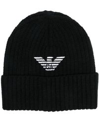 Emporio Armani - Schwarze Hüte & Beanies Stilvolle Kollektion - Lyst