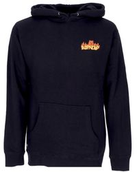 RIPNDIP - Hoodies & Sweatvesten ,Zwart ,Katoen Zwarte Hoodie Met Duivelsontwerp - Lyst