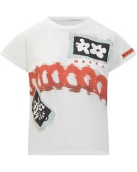 Marni - Tops ,Wit ,T-Shirts - Lyst