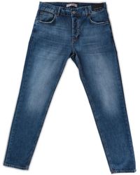 Michael Coal - Jeans ,Blauw ,Polyester Polyester Jeans Medium Wassen 5-Pocket Stijl - Lyst