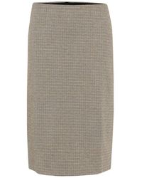 Part Two - Rokken ,Bruin ,Bruin Geruite Rok Klassieke Stijl - Lyst
