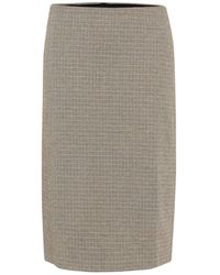 Part Two - Rokken ,Bruin ,Bruin Geruite Rok Klassieke Stijl - Lyst