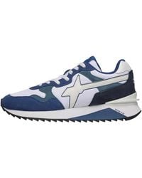 W6yz - Schoenen ,Blauw ,Suède Yak-M Sneakers - Lyst
