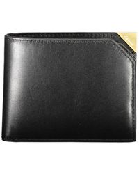 Calvin Klein - Accessoires ,Zwart ,Leer Zwarte Leren Portemonnee Rfid Blokkeerder - Lyst