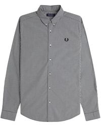 Fred Perry - Langarm Vichy Hemd - Lyst