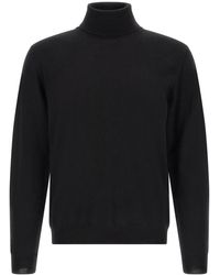 Zanone - Truien & Vesten ,Zwart ,Wol Turtleneck - Lyst