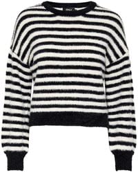 ONLY - Gestreifter langarm-strickpullover - Lyst