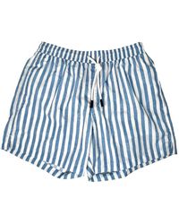 Gran Sasso - Shorts da mare a righe celesti - Lyst