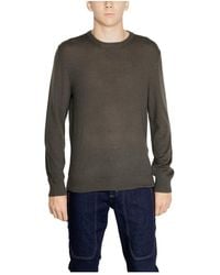 ARMANI EXCHANGE - Round-Neck Knitwear - Lyst