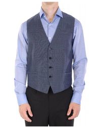 HUGO - Kostuums ,Grijs ,Leer Suit Vest - Lyst