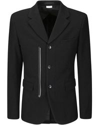 Comme des Garçons - Jassen ,Zwart ,Wol Jas Met Ritssluiting - Lyst