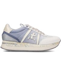 Premiata - Blau weißer sneaker conny modell - Lyst