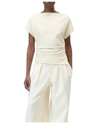 Closed - Tops ,Wit ,Katoen T-Shirts - Lyst