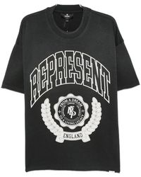 Represent - Tops ,Zwart ,Katoen Zwart Grafisch Print Ronde Hals T-Shirt - Lyst