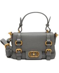 La Carrie - Kleine Atena Shopper Tasche Graues Leder - Lyst
