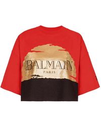 Balmain - Tops ,Veelkleurig ,Katoen Disney X: The Lion King - Lyst