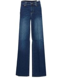 Liu Jo - Blaue Flared Denim Hose - Lyst