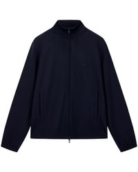 Emporio Armani - Full-Zip Jersey Piquet Sweatshirt - Lyst
