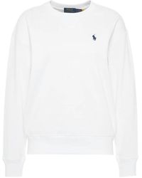 Ralph Lauren - Sweatshirt mit gesticktem logo - Lyst
