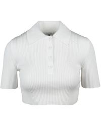 Courreges - Polo Van Gebreide Stof - Lyst