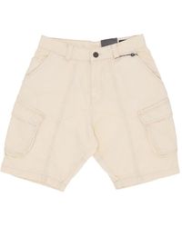 Alpha Industries - Korte Broeken ,Denim Vintage Denim Cargo Shorts Wit - Lyst