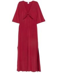 Max Mara - Kleedjes ,Rood ,Maxi Jurken - Lyst