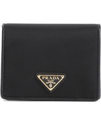 Prada - Schwarze accessoires geldbörse eleganter stil - Lyst