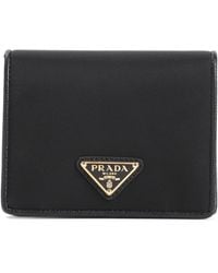 Prada - Accessoires ,Zwart ,Leer Zwarte Accessoires Portemonnee Chic Stijl - Lyst