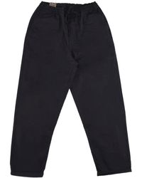 Vans - Broeken ,Zwart ,Katoen Zwarte Baggy Tapered Elastische Taille Broek - Lyst