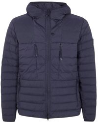 Stone Island - Jassen ,Blauw ,Nylon Seamless Tunnel Nylon Down-Tc Jacket - Lyst