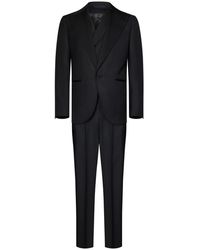 Franzese Collection - Kostuums ,Zwart ,Wol Zwart Tuxedo Pak James Bond Stijl - Lyst