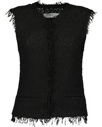 IRO - Jassen ,Zwart ,Tweed Shanny Tweed Vest - Lyst
