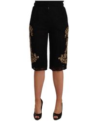 Dolce & Gabbana Korte Broeken - - Dames - Zwart
