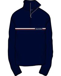 Tommy Hilfiger - Blauer pullover sweatshirt - Lyst