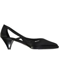 Prada - 55mm Cut-out Satijnen Hakken - Lyst