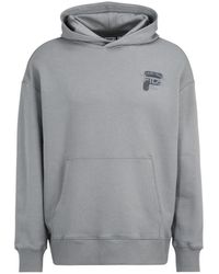 Fila - Hoodies & Sweatvesten ,Grijs ,Katoen Cotton Sweatshirt - Lyst