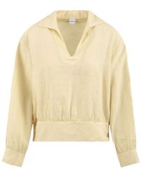 Aspesi - Geverfde Linnen Blouse - Lyst