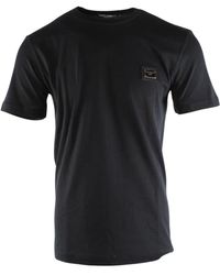 Dolce & Gabbana - Blau baumwolle t-shirt - Lyst