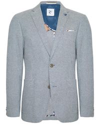 R2 Amsterdam - Jassen ,Blauw ,Stijlvolle Blazer Voor Mannen - Lyst