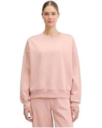 Guess - Hoodies & Sweatvesten ,Roze ,Polyester Octavia Sweatshirt - Lyst