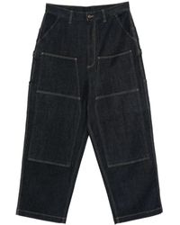 Emporio Armani - Blaue Denim-Jeans Mit Mehreren Taschen - Lyst