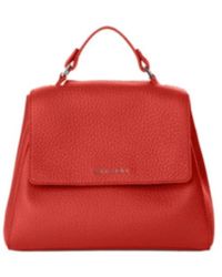 Orciani - Rote Handtasche Mit Versteckter Öffnung - Lyst
