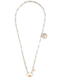 OAMC - Accessoires ,Geel ,Antiek Gouden Clip Ketting Handgemaakt - Lyst