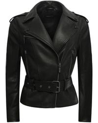VESPUCCI by VSP - Zwarte Leren Jas - Lyst