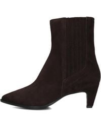 Notre-v - Schoenen ,Bruin ,Suède Bruine Suède Enkellaarsjes Stijlvol Model - Lyst
