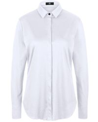 Riani - Overhemden ,Wit ,Katoen Klassieke Blouse Met Kent Kraag - Lyst
