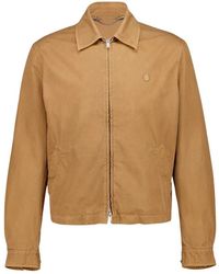 McQueen - Jassen ,Bruin ,Katoen Geborduurde Skull Blouson - Lyst