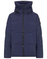 Canada Goose - Jassen ,Blauw ,Nylon Crofton Puffer - Lyst