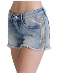 Met - Denim Shorts - Lyst